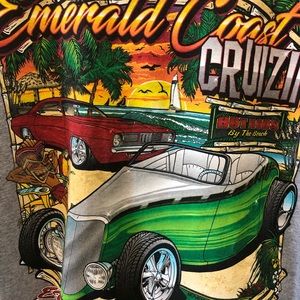 Emerald Coast Cruzin Hot Rods Polo Large